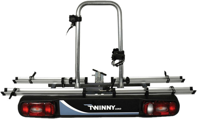 Load image into Gallery viewer, Twinny load Fietsendrager e-Carrier Base 127 cm zilver zwart
