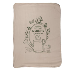 Esschert design fleeceplaid vintage garden 130x180cm