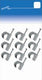 Enzo universele spijkerclip 16 19 mm grijs jsl 10 stuks - 6613280