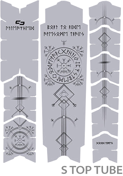 Load image into Gallery viewer, Unleazhed unscratch frame protector film - runes of shred black matt
