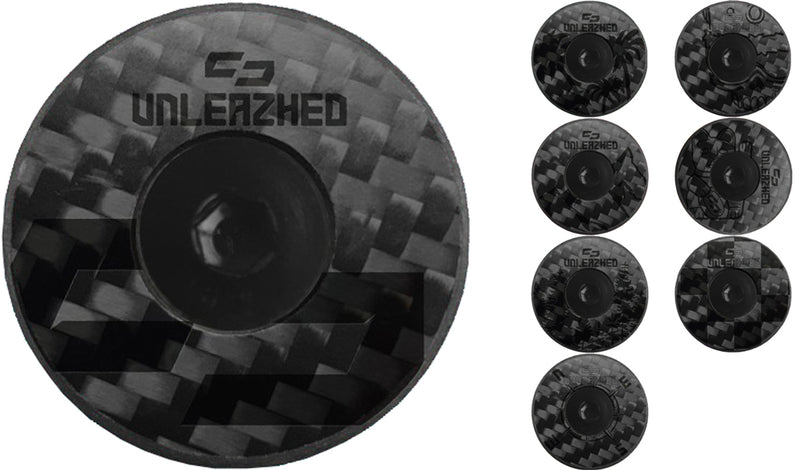 Load image into Gallery viewer, Unleazhed unloose cf01 top cap carbon ahead cap
