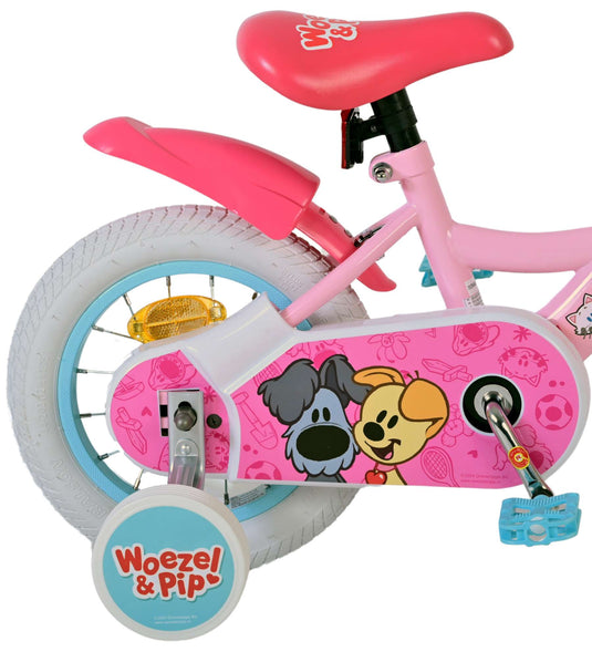 Woezel pip kinderfiets - meisjes - 12 inch - roze