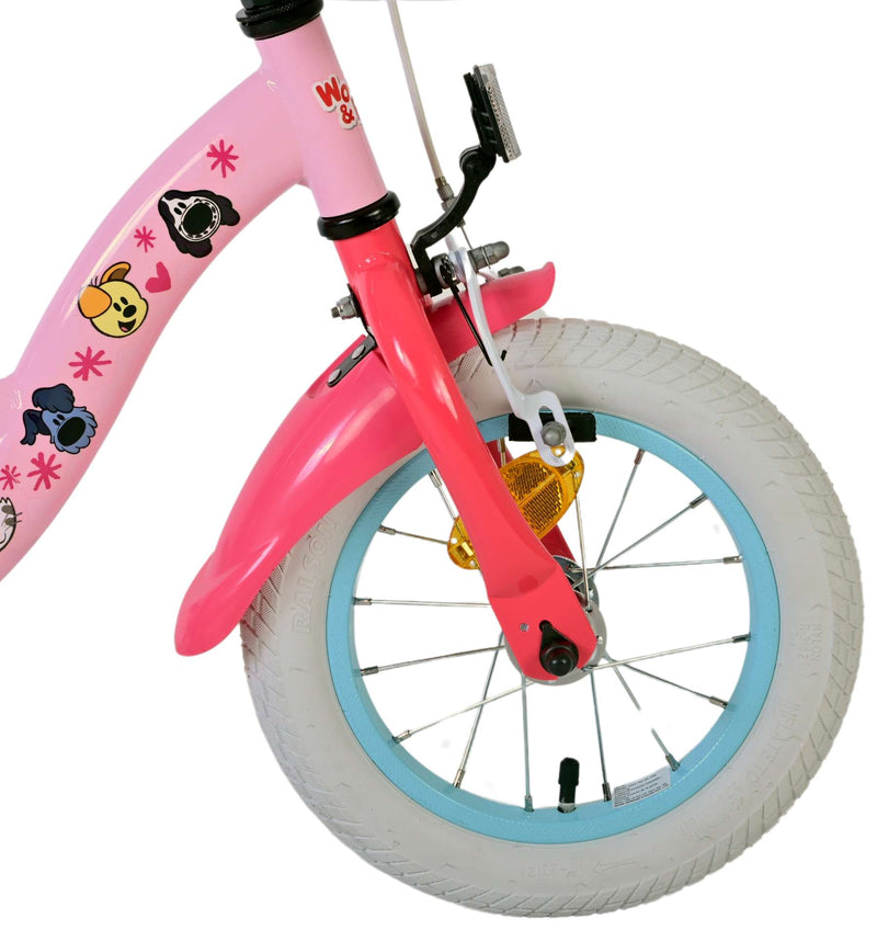 Load image into Gallery viewer, Woezel pip kinderfiets - meisjes - 12 inch - roze
