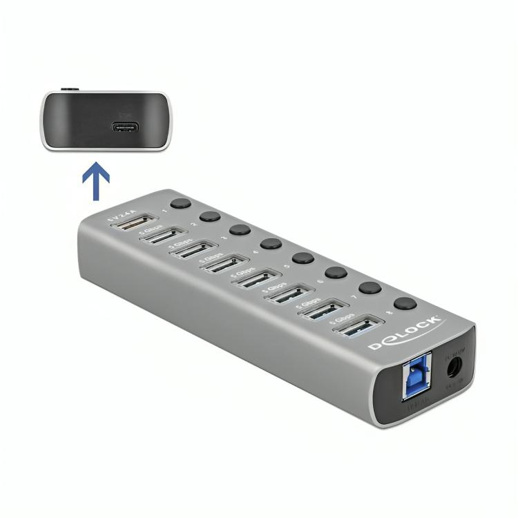 Load image into Gallery viewer, Imp usb c naar a hub - 8 poorten
