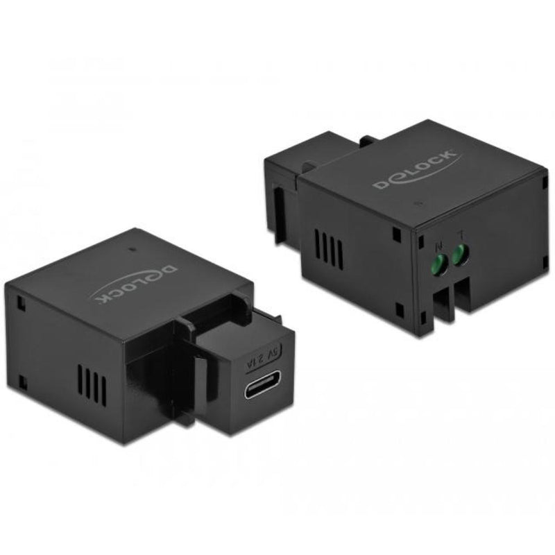 Load image into Gallery viewer, Usb c naar 2‑pins aansluitblok keystone
