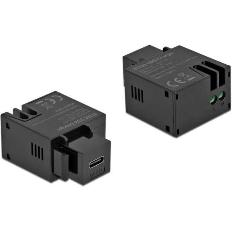 Load image into Gallery viewer, Usb c naar 2‑pins aansluitblok keystone

