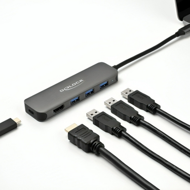 Imp usb c naar c + a + hdmi hub - 5 poorten
