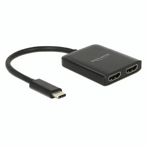 Usb c naar 2x hdmi omvormer