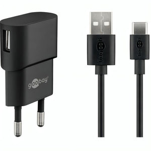 Usb a oplader + usb a naar c kabel