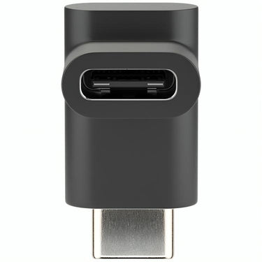 Goobay adapter usb-c aansluiting > usb-c stekker, 90° (zwart)
