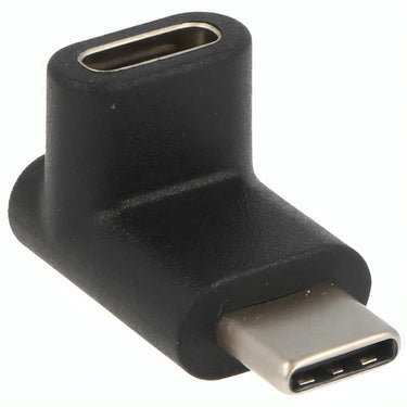 Goobay adapter usb-c aansluiting > usb-c stekker, 90° (zwart)