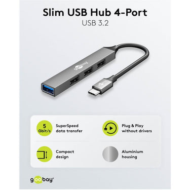 Imp usb c naar a hub - 4 poorten