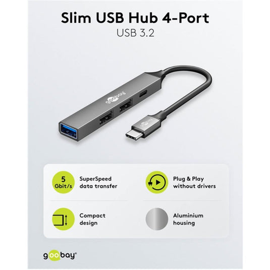 Usb c naar c + a hub - 4 poorten