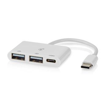 Nedis usb c naar c + a hub - 3 poorten