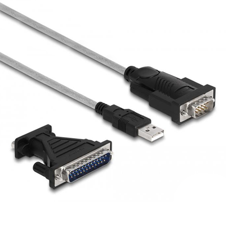 Load image into Gallery viewer, Delock usb 2.0 naar rs-232 d-sub 9 adapter, 1.8 m.
