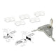Delock usb port blocker voor usb-a female insteekslot (wit zilver)
