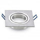 V-tac inbouw spot verstelbaar 50mm vierkant geborsteld aluminium - 5013376