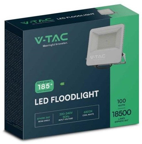 Load image into Gallery viewer, V-tac led bouwlamp 100w 6500k zwart - high lumen - 9332058
