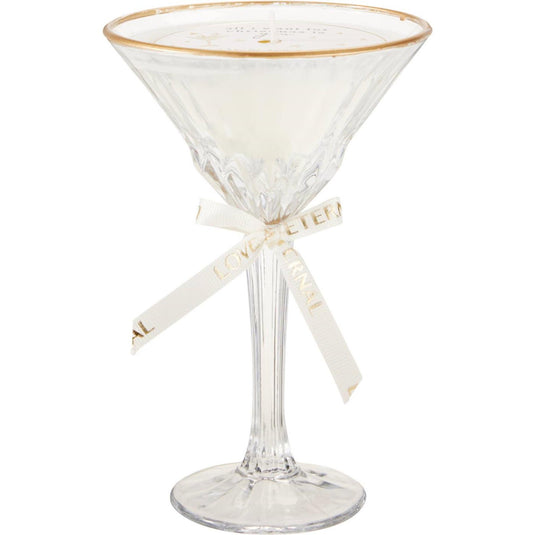 Home styling geurkaars in cocktailglas 11x17cm