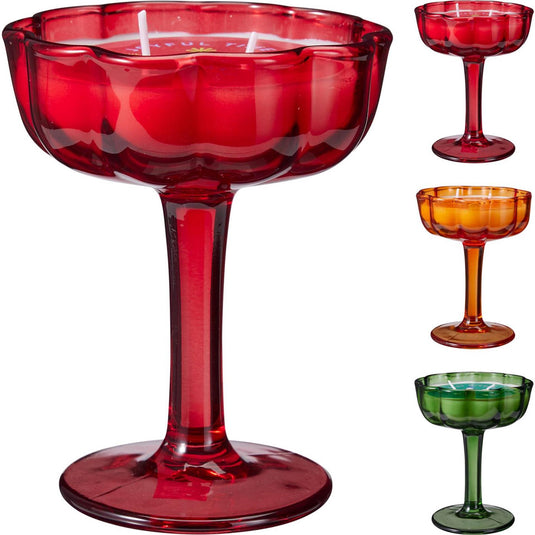 Home styling geurkaars in glas 13cm 3ass