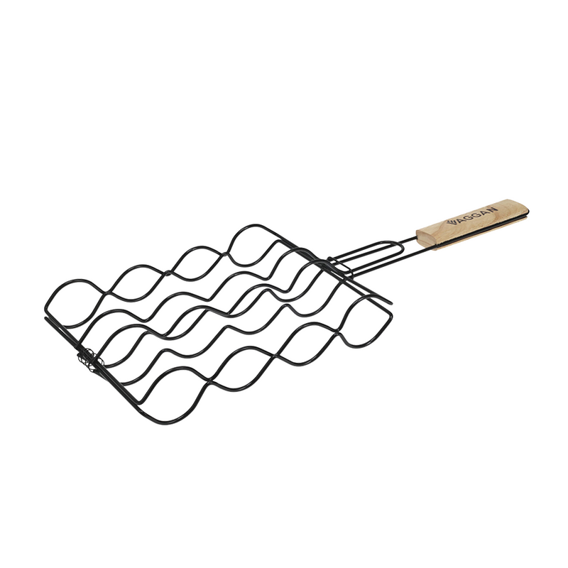 Laden Sie das Bild in Galerie -Viewer, Vaggan barbecue worstgrill zwart 26x31cm
