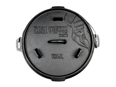 Valhal Dutch Oven Braadpan Gietijzer zonder pootjes 6,1 L