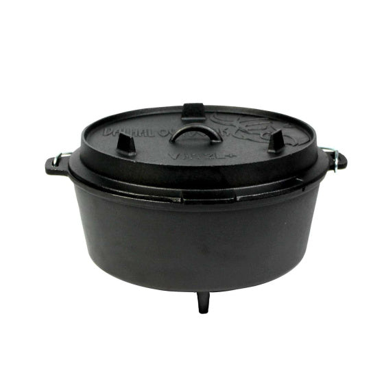 Load image into Gallery viewer, Valhal Dutch Oven Gietijzer met pootjes 12 L
