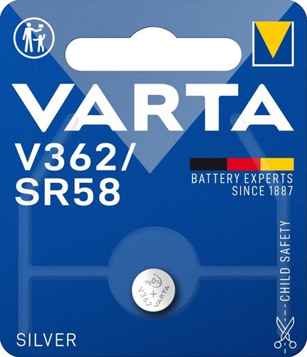 Load image into Gallery viewer, Varta 362 sr58 per stuk op blister 2913500
