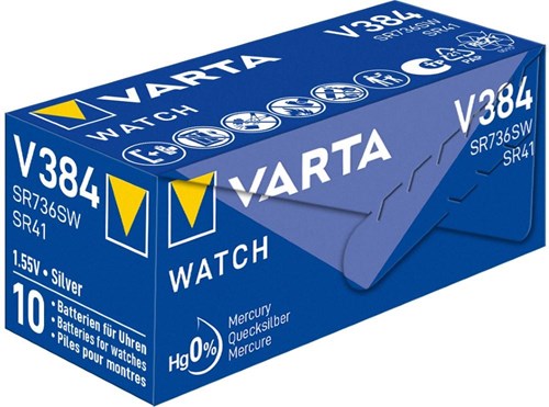 Load image into Gallery viewer, Varta 384 sr41 10 stuks in een doosje
