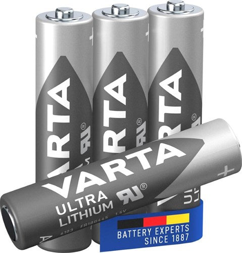 Load image into Gallery viewer, Varta lithium aaa 1,5 volt blis4 3015410
