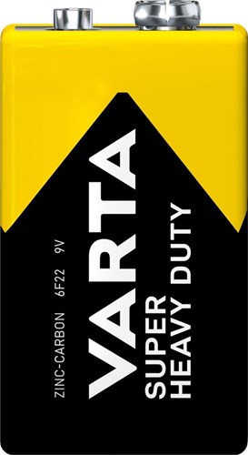 Chargez l'image dans la visionneuse de la galerie, Varta Superlife 9V. Zink-Carbon. per stuk. (hangverpakking)
