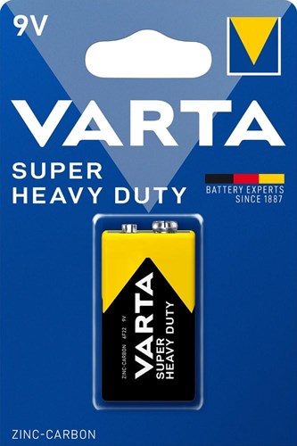 Chargez l'image dans la visionneuse de la galerie, Varta Superlife 9V. Zink-Carbon. per stuk. (hangverpakking)
