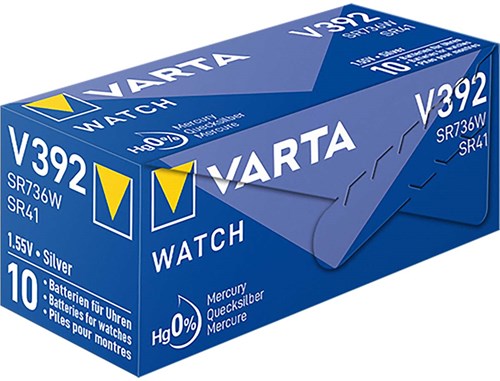 Load image into Gallery viewer, Varta v392 knoopcel batterij zilver

