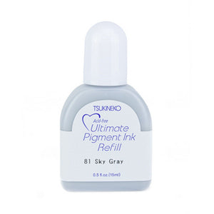 Tsukineko • versacolor ultimate pigment reinker navulling inkt sky gray