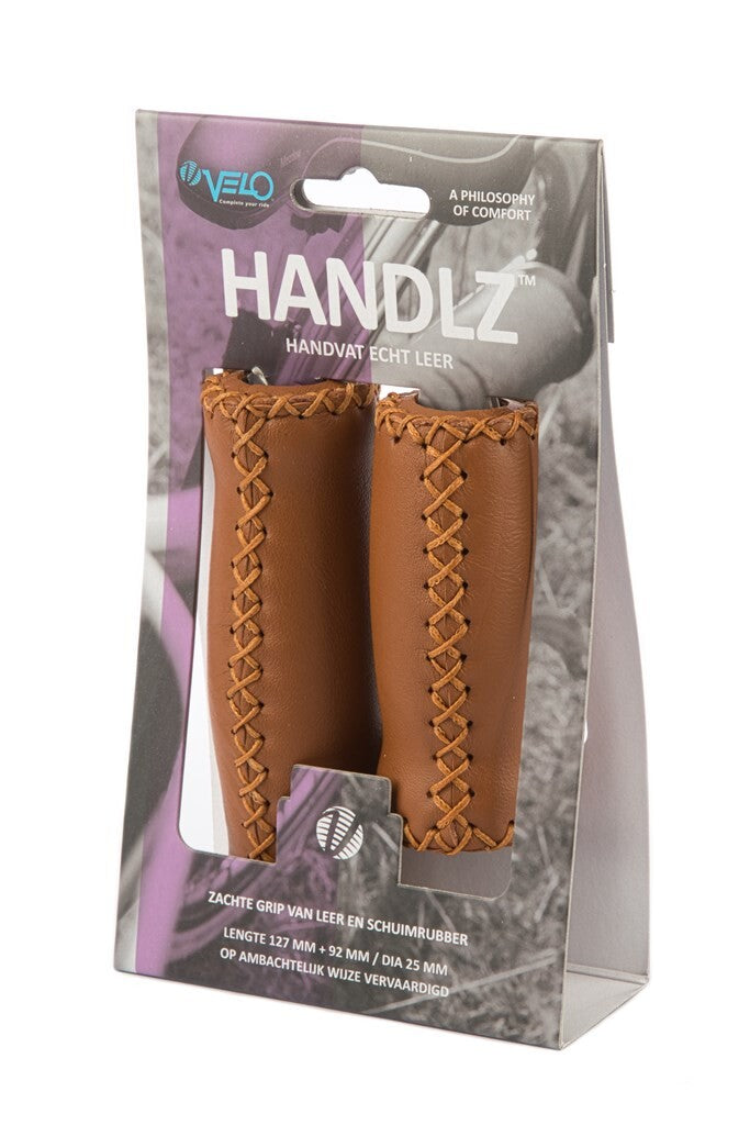 Load image into Gallery viewer, Velo Handvat Leer 92 127mm Bruin - Echt leer
