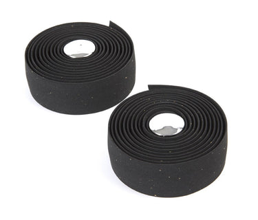 Velo handvat stuurtape gel, zwart met kurkprint