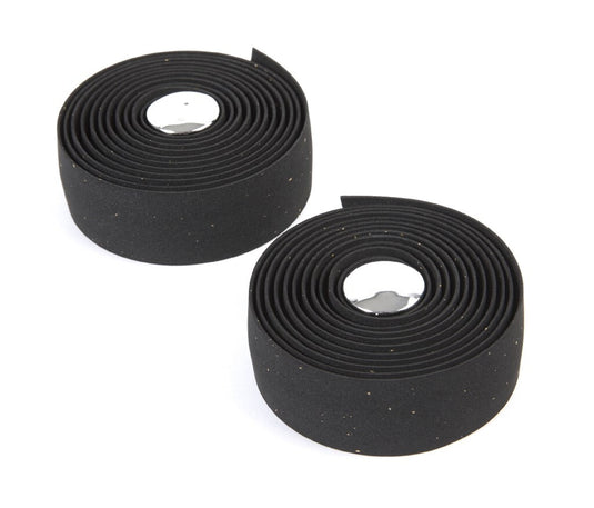 Velo handvat stuurtape gel, zwart met kurkprint