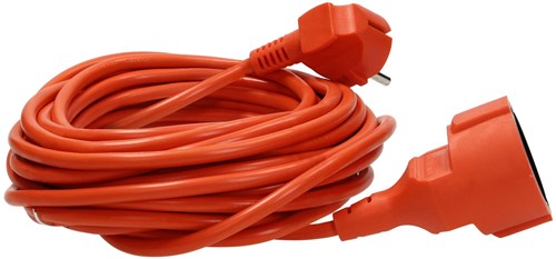 Enzo verlengsnoer pvc oranje 3x1qmm 30m - 1167055