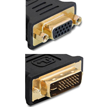 Delock adapter dvi-i naar vga (zwart, 65016)