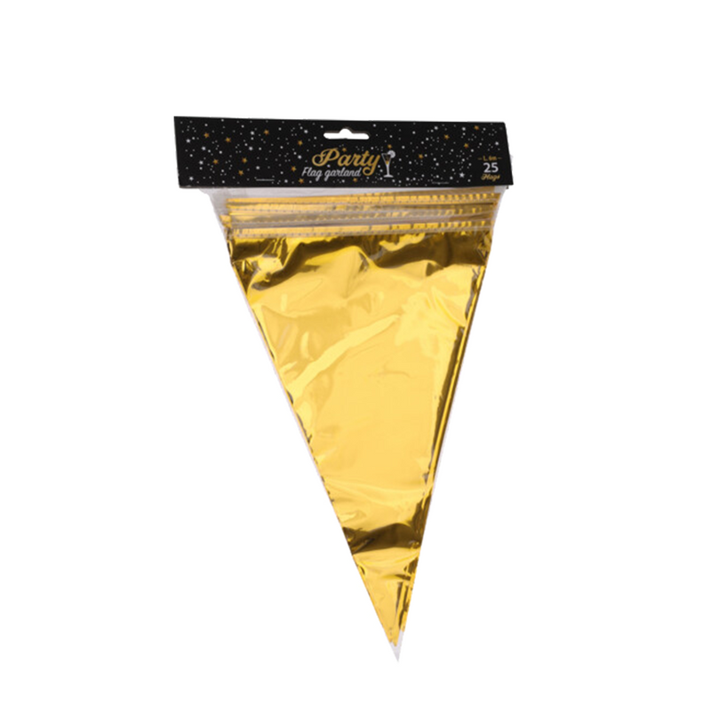 Cargue la imagen en el visor de la galería, Vlaggenlijn goud 600cm
