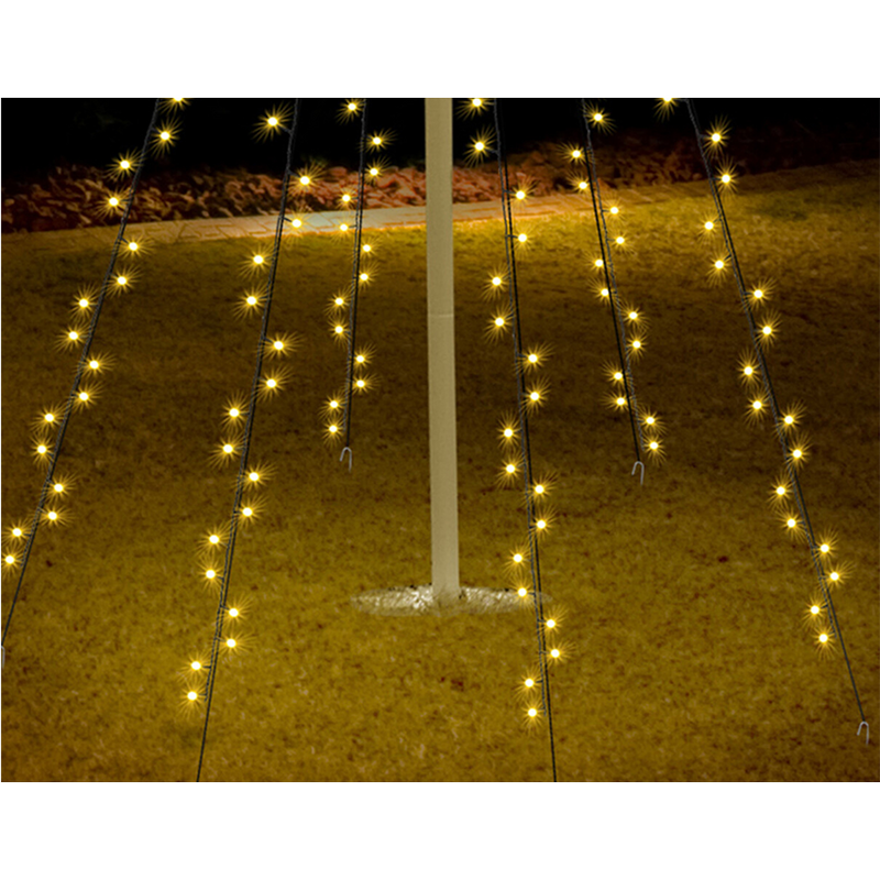 Load image into Gallery viewer, Nampook kerst led vlaggenmast verlichting 192 led

