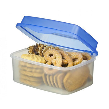 Sunware club cuisine koekdoos 3,5 liter transp blauw 12x24x17cm