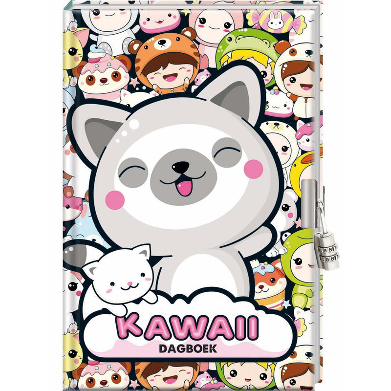 Imagebooks dagboek met slot - kawaii