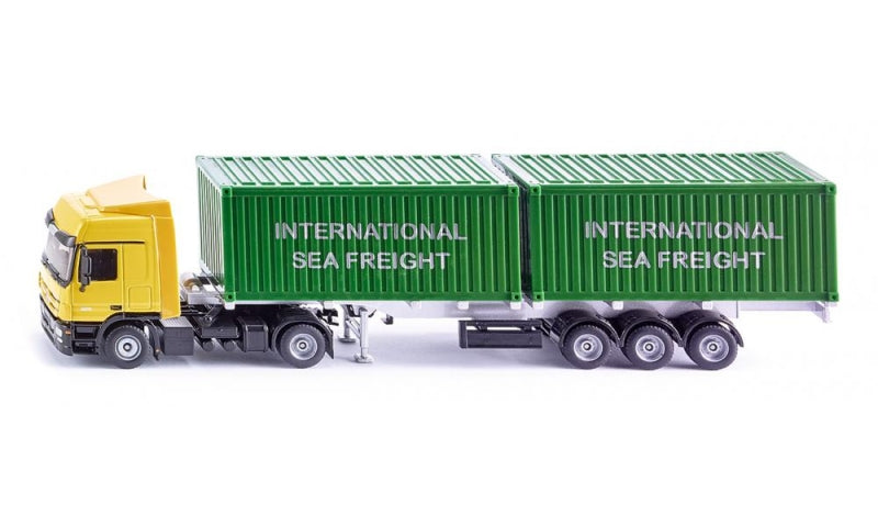 Load image into Gallery viewer, Siku vrachtwagen met containers (1:50)
