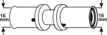 Cornat perskoppeling 16x16mm 10st ms-a2 - vrptp500650n