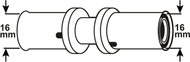 Cornat perskoppeling 16x16mm 10st ms-a2 - vrptp500650n