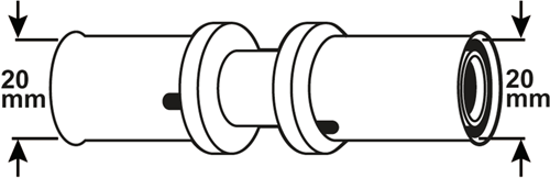 Load image into Gallery viewer, Cornat perskoppeling 20x20mm 10st ms-a2 - vrptp500655n
