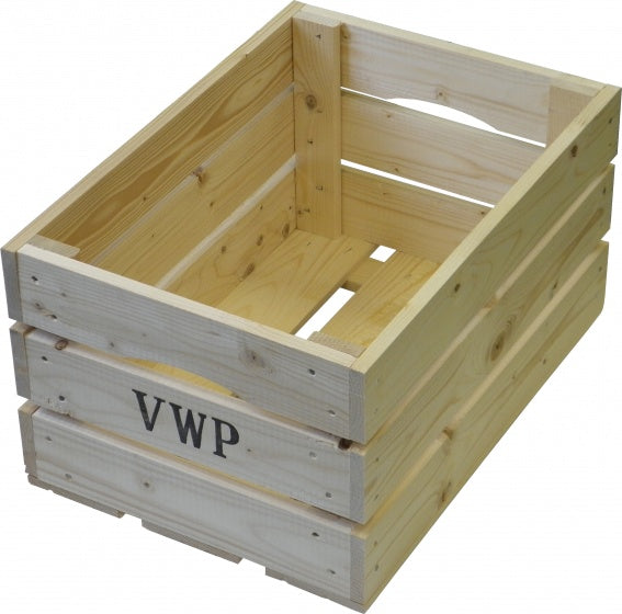 fietskrat hout naturel 40 liter