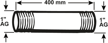 Cornat galva buis mm 1'' 400mm (530) - vzs530140
