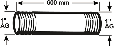 Cornat galva buis mm 1'' 600mm (530) - vzs530160